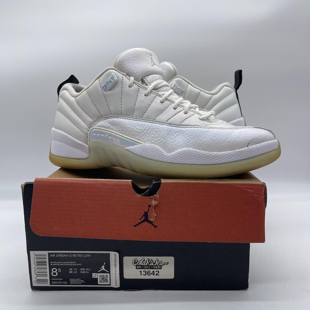 Nike Air Jordan Retro 12 Low DB0733-190 Men's Size 8.5 Shoes "Easter" Sneakers